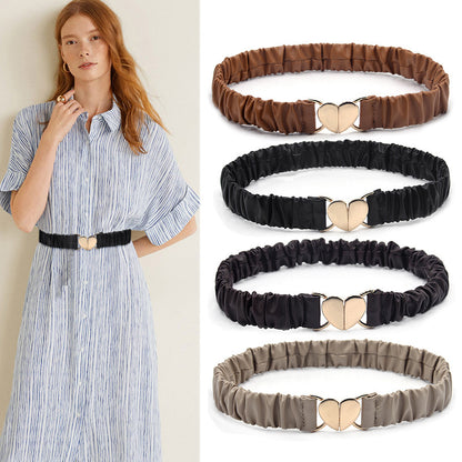 Thin belt elastic elastic waist