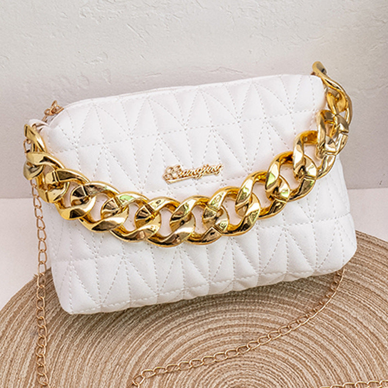 Rhombus chain handbag