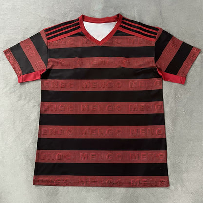 Camiseta de manga corta para adultos Flamengo 19-20 Local Rojo Visitante Blanco 