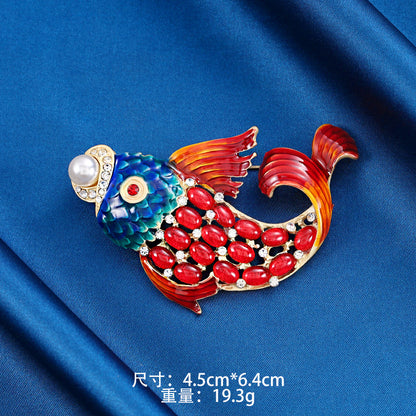 Lucky Koi Brooch