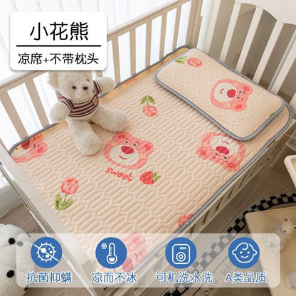 Baby Summer Latex Cooling Mat Ice Silk Mattress