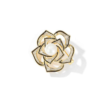 Camellia trendy brooch