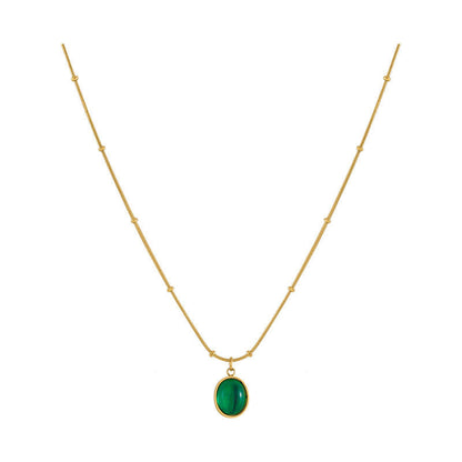 Emerald pendant necklace