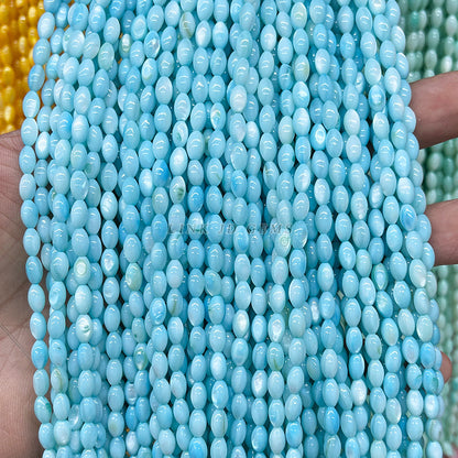 4 * 7Mm optimized multi-color natural shell rice beads loose beads