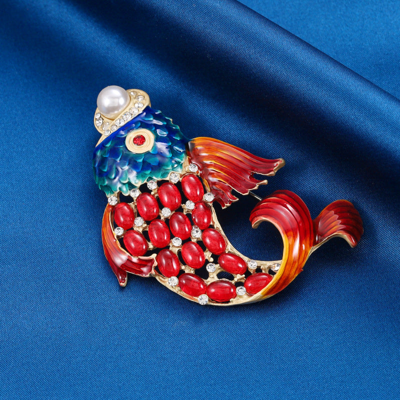 Lucky Koi Brooch