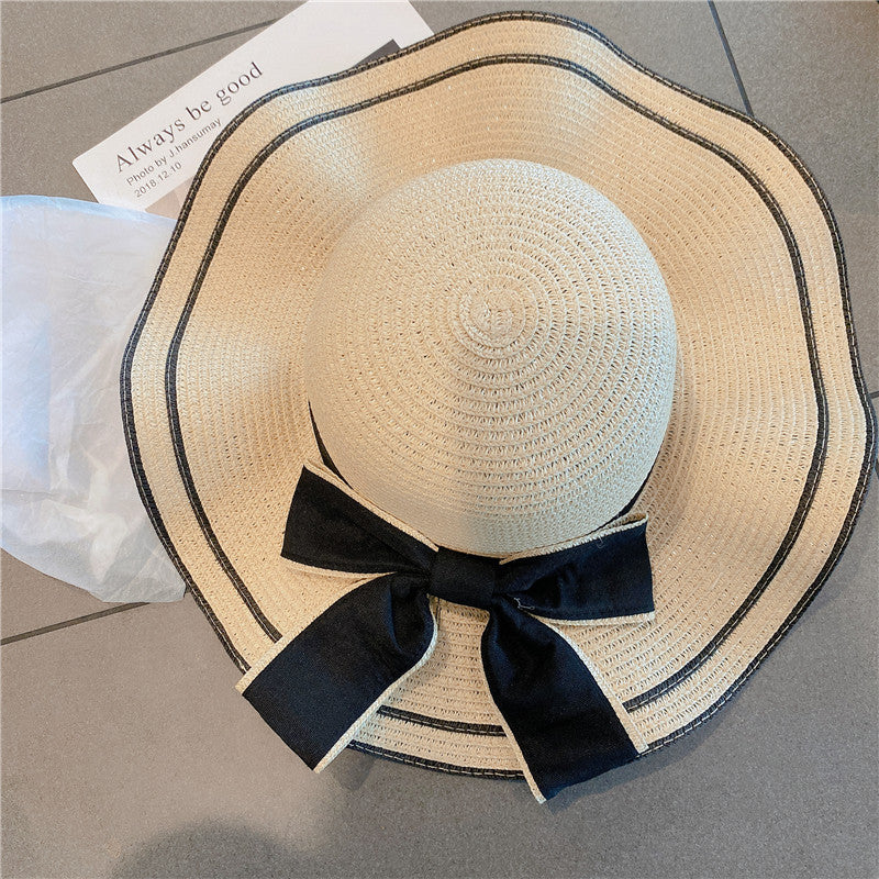 Straw Hat Women Summer Beach UV Protection Outdoor