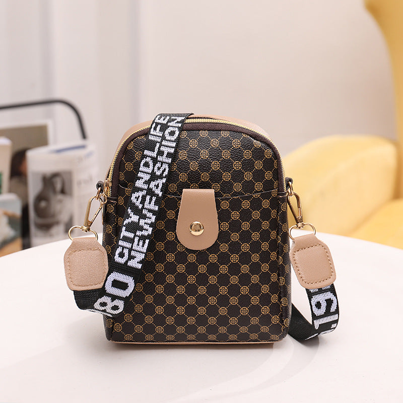 Casual mobile phone bag printed small bag