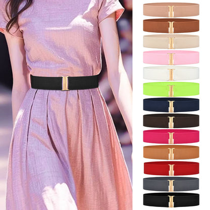 Wide waist seal elastic belt