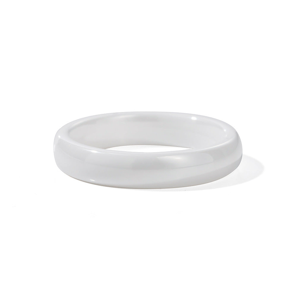 4mm wide white ring