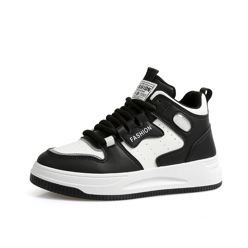 Women's thick-soled high top shoes