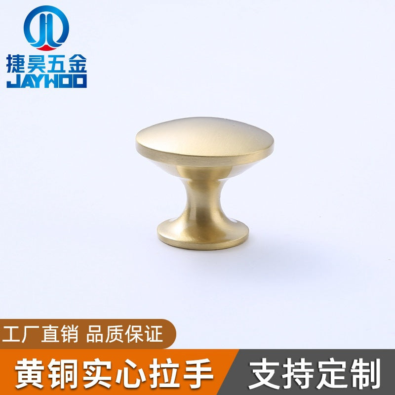 Round single hole cabinet door furniture handle