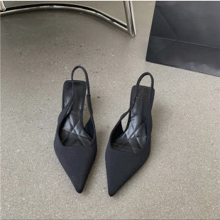 French high heels black