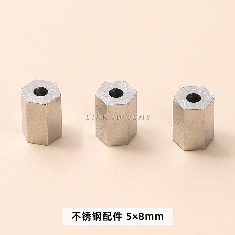 Stainless steel bead spacer tube bead round bead accessories