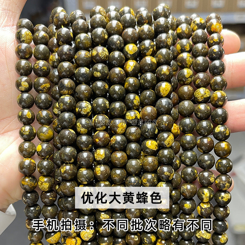 Natural stone optimization Sansheng stone loose beads