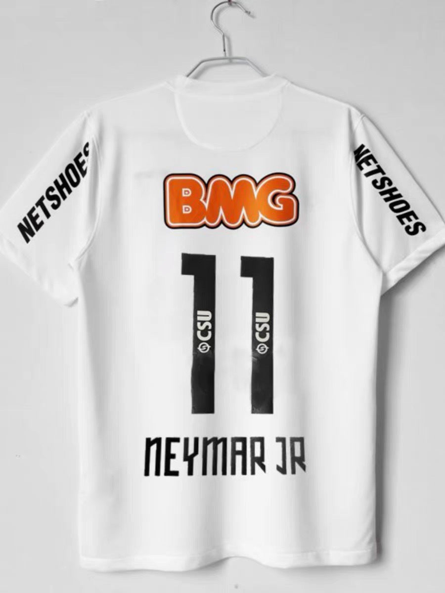 12-13 Santos Retro Home Away 11 Neymar Short Sleeve