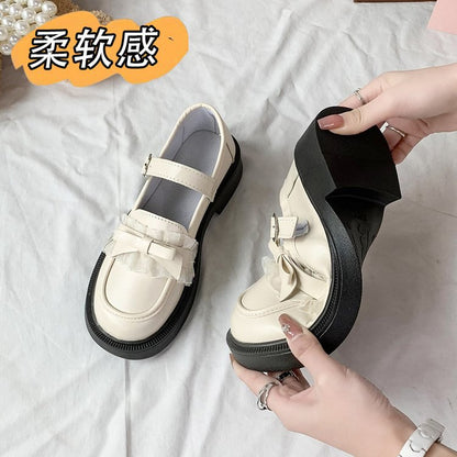 Japanese shallow mouth Mary Jane shoes