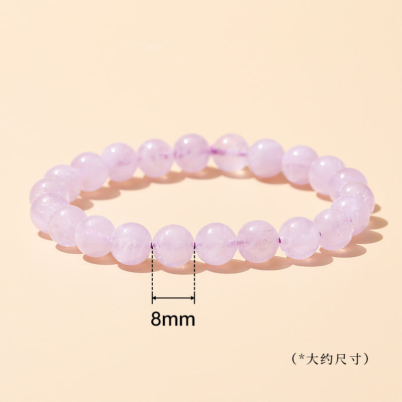 Natural light purple jade bracelet