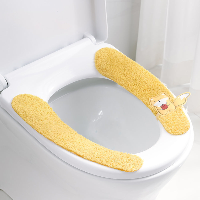 Fleece-Lined Waterproof Toilet Seat Cover