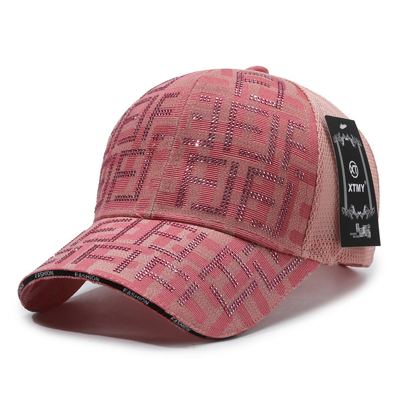 Mesh Breathable Letter F Duckbill Cap