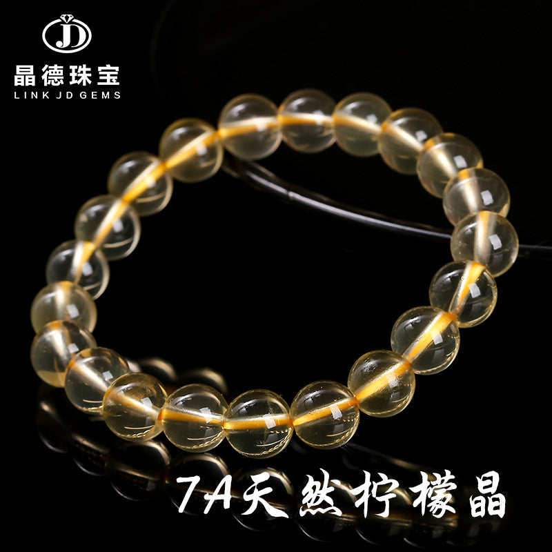 7A Natural Lemon Crystal Bracelet