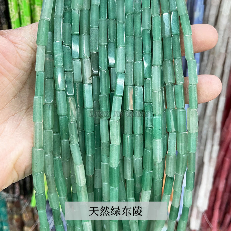 4 * 13Mm crystal agate square loose beads