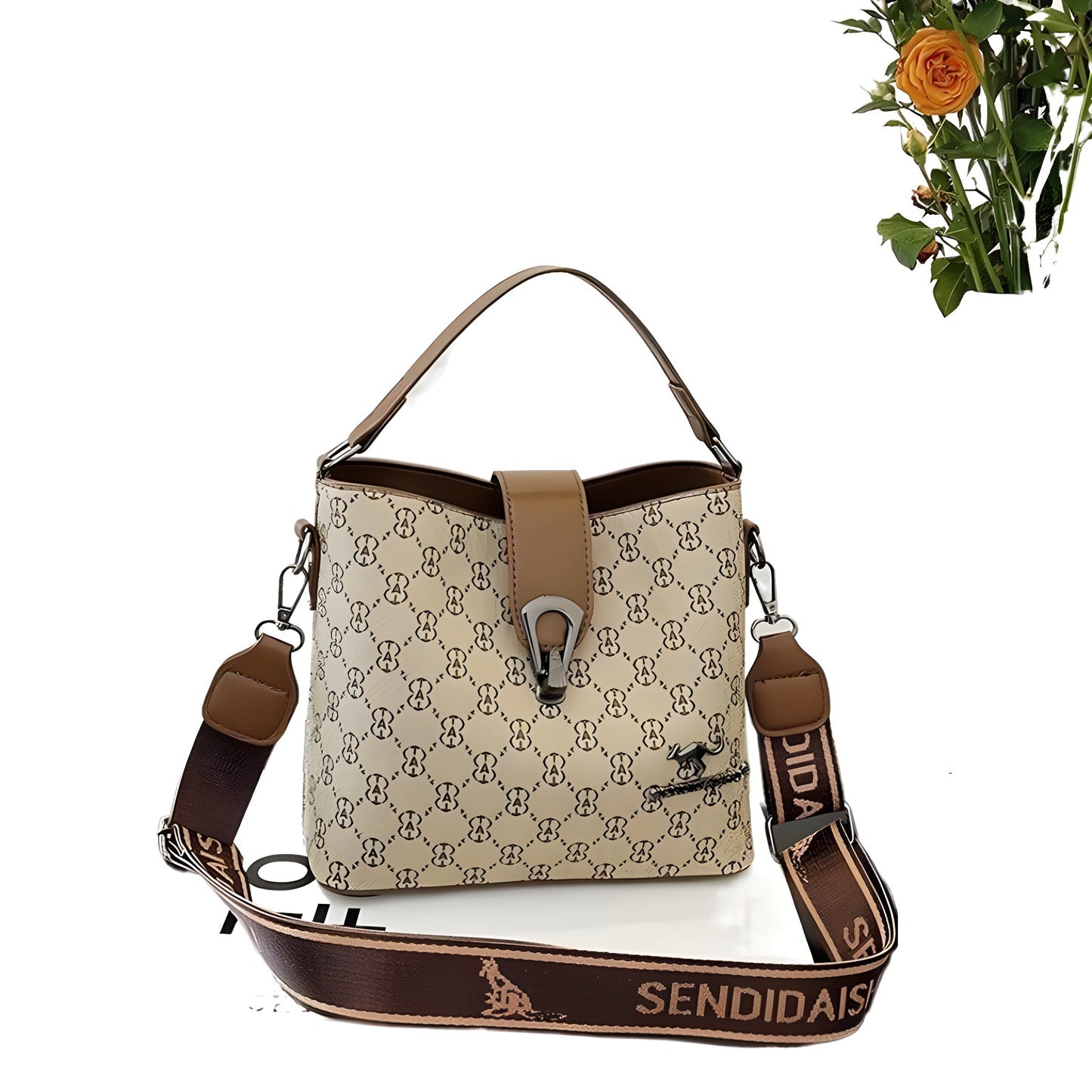 Cross-border high-end printed bag woman