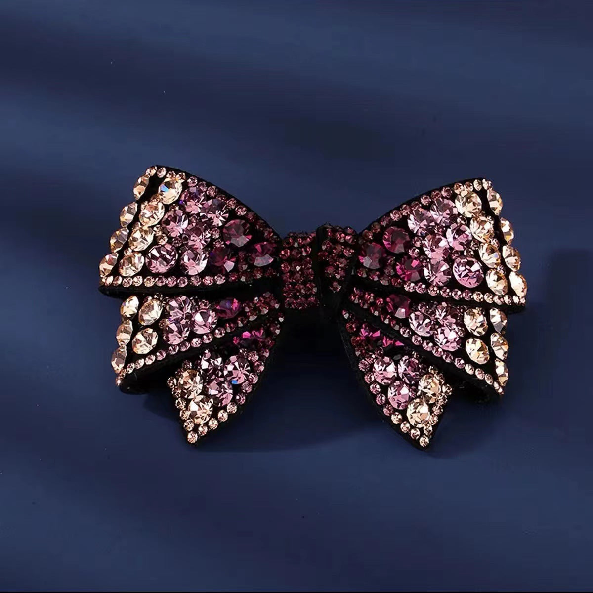 New Butterfly Bow Rhinestone Hair Clip for Adults