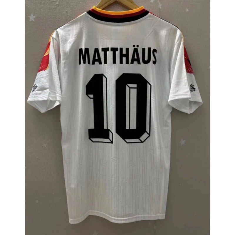 Camiseta retro clásica de Alemania 90/94 Local 18 Klinsmann 10 Matth?us