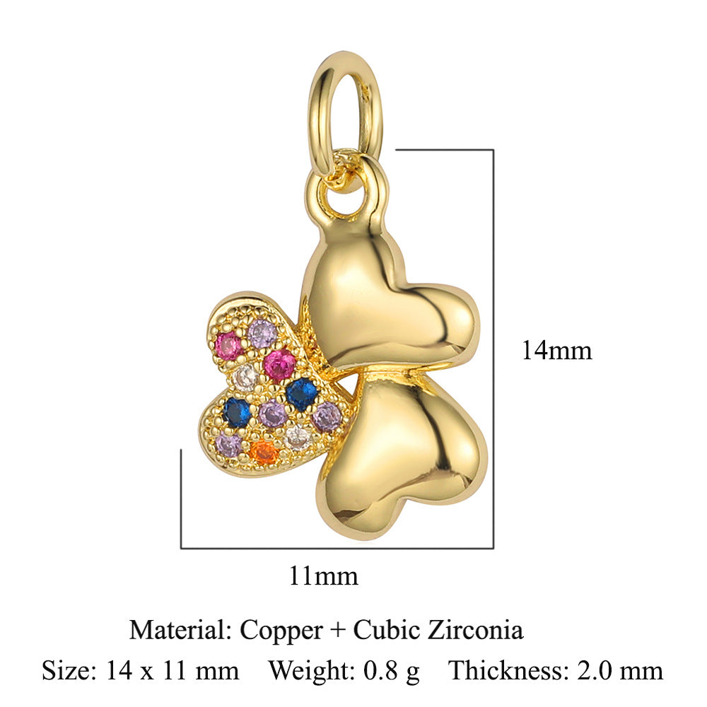 Virgin of the Cross Copper Zircon Pendant