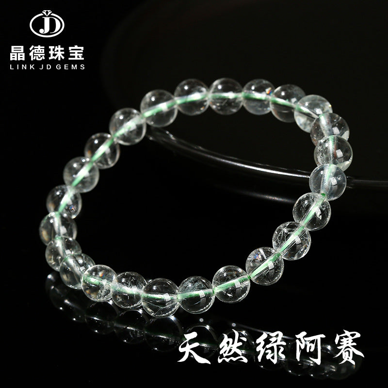 7A Natural Green Asai Crystal Bracelet