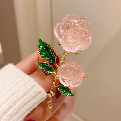 Rose Rose Brooch