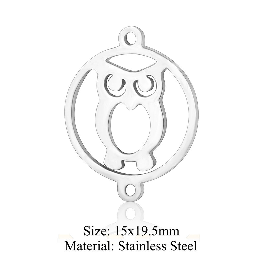 5 pcs/titanium steel pendant seal eagle fox