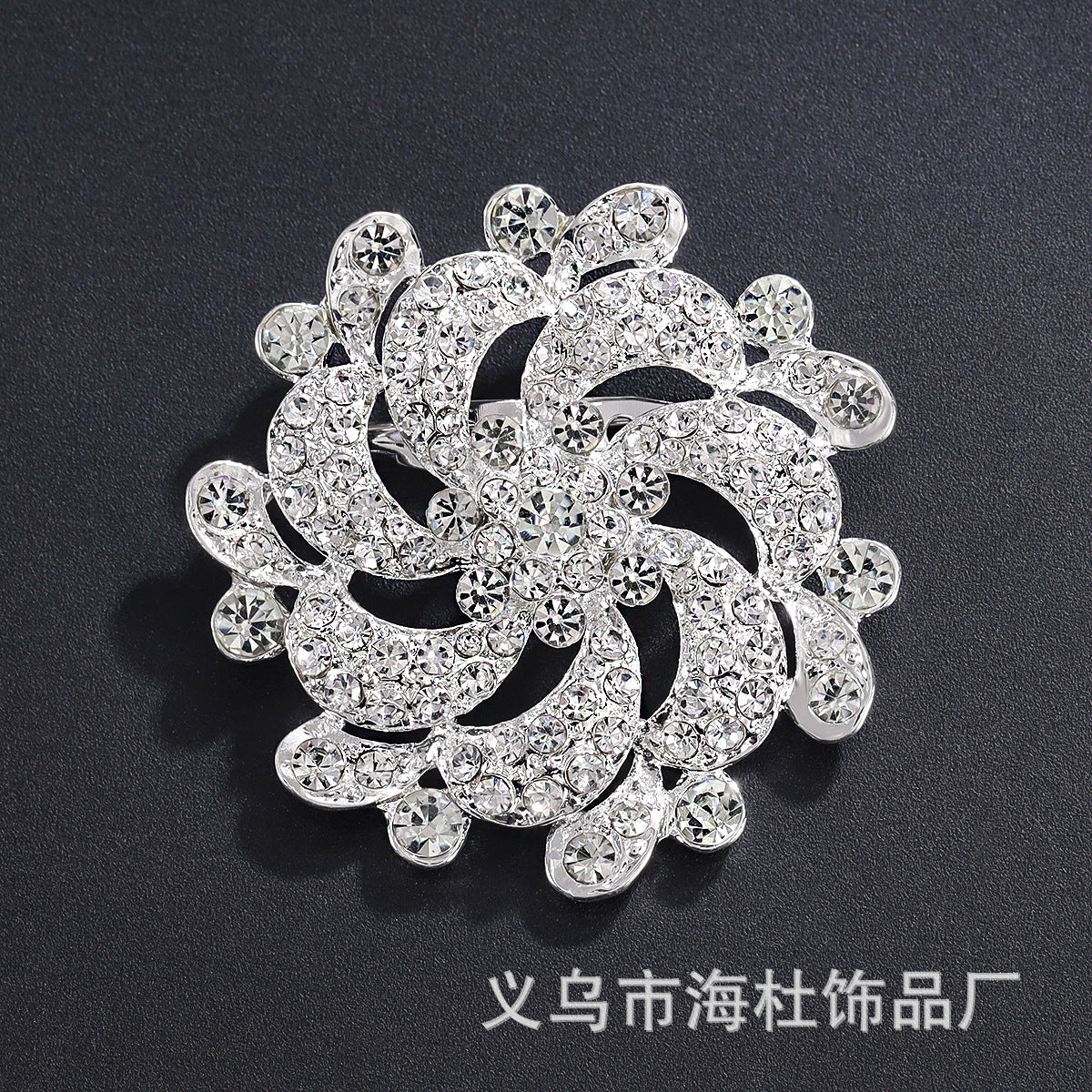 Alloy Rhinestone Brooch Pin