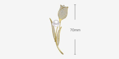 Tulip brooch design sense