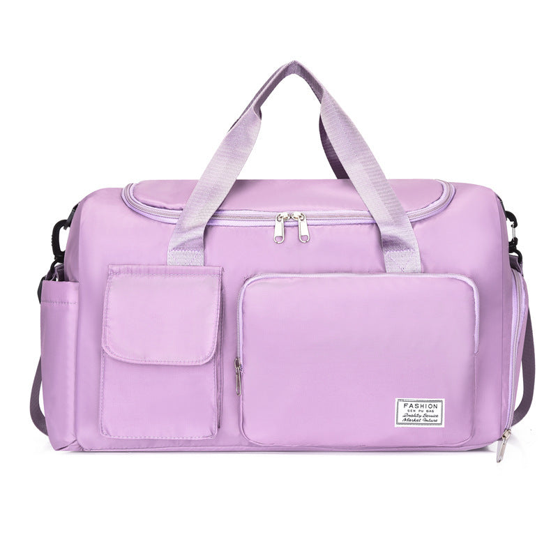 Dry and wet separation fitness bag travel bag