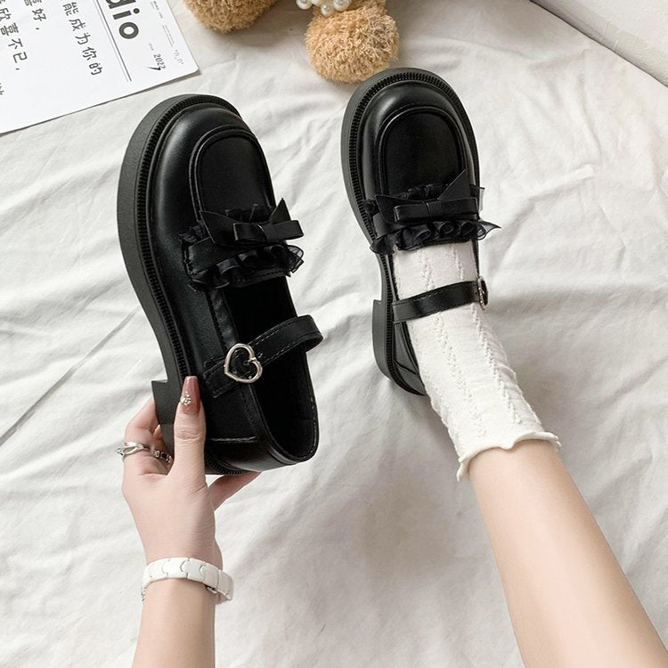 Japanese shallow mouth Mary Jane shoes