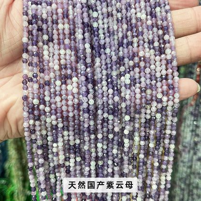 3Mm faceted small beads round beads cut loose beads