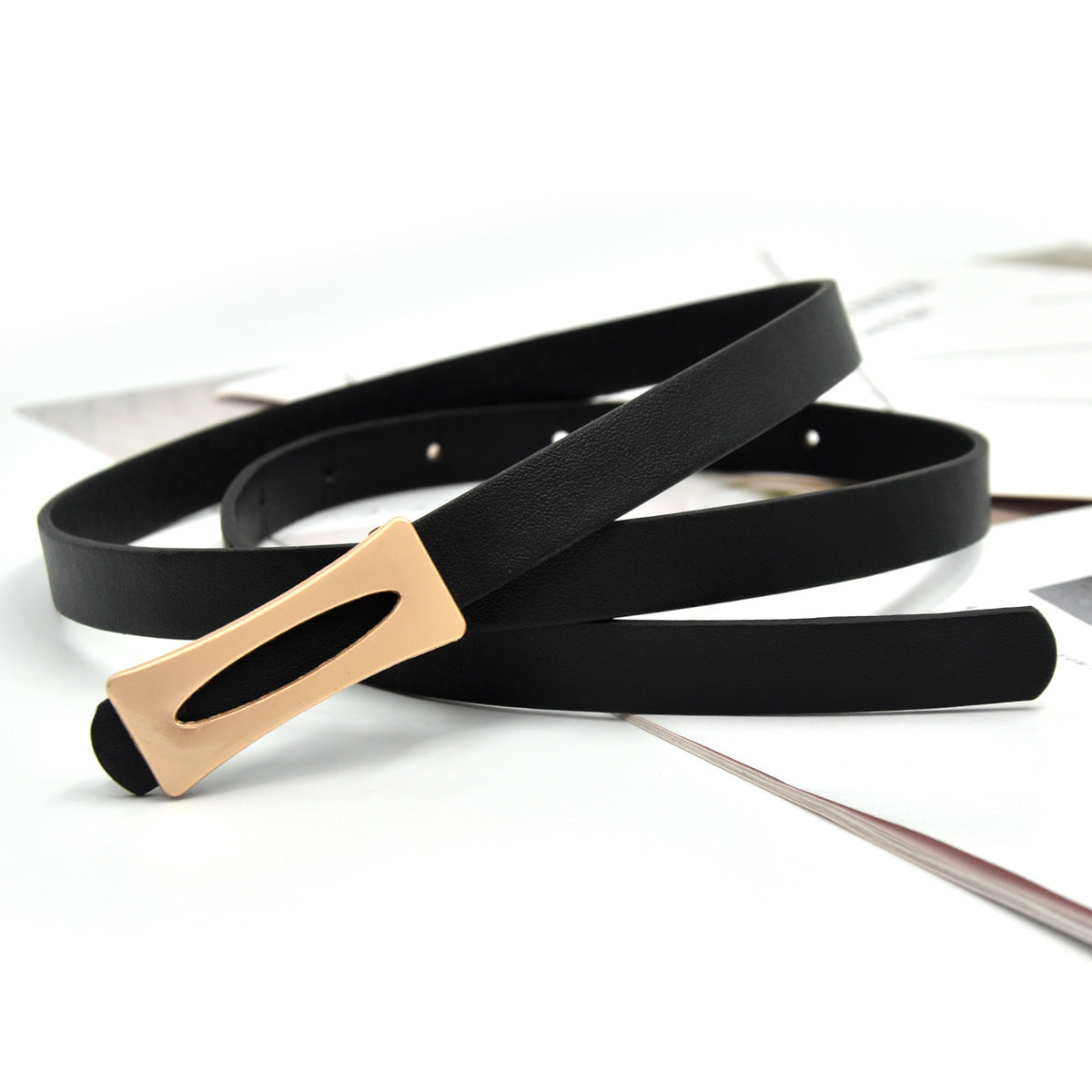 Thin belt women's student leisure