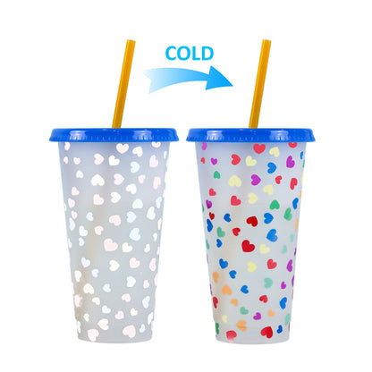 710Ml temperature-sensitive plastic color-changing cup