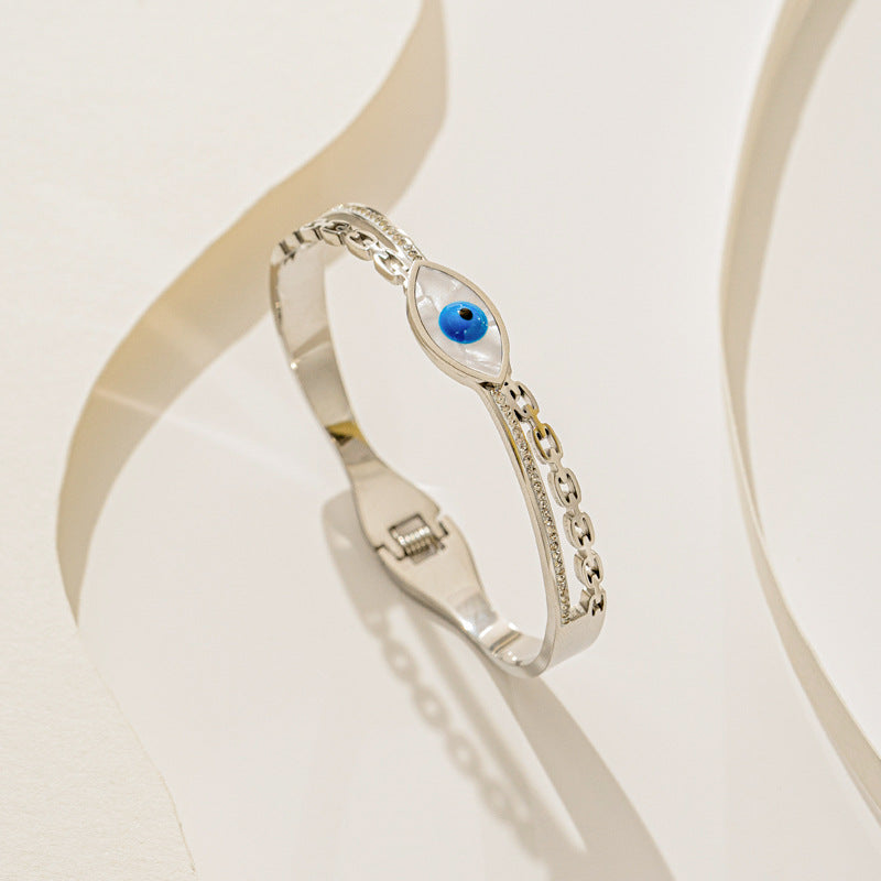 Evil Eye Bracelet: Stylish Titanium Steel Jewelry