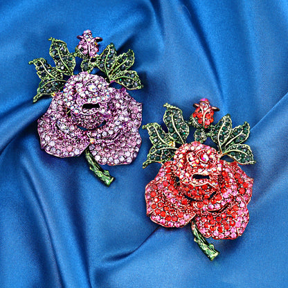 fashion Delicate Rose Flower Brooch