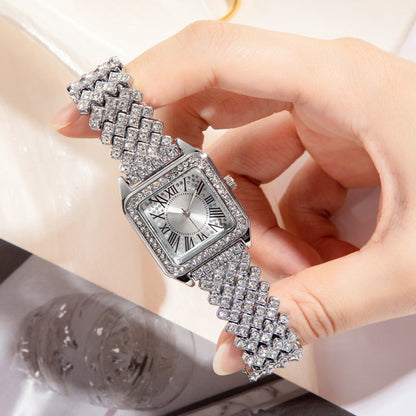 Roman Diamond Square Women's Watch