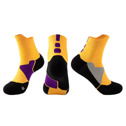 Adult Mid-Calf Basketball Socks Towel Bottom