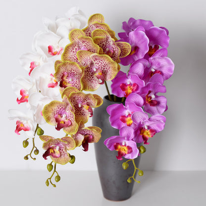 Single artificial flower 9-head Phalaenopsis orchid