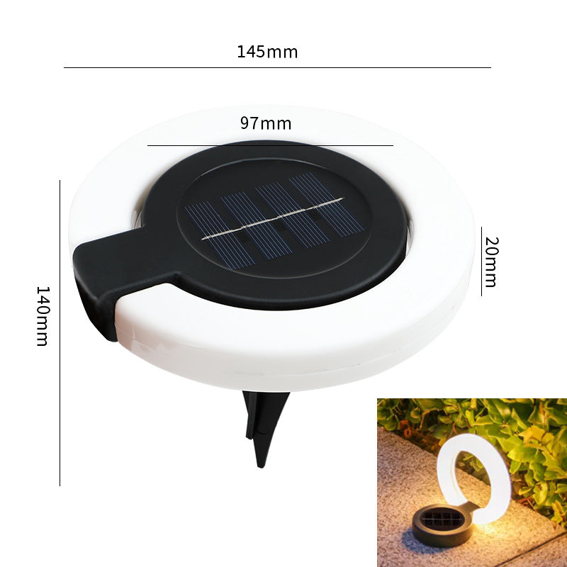 Solar buried light lawn floor plug light