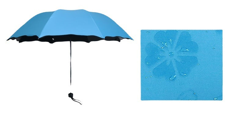 Water-Reactive Flower Umbrella