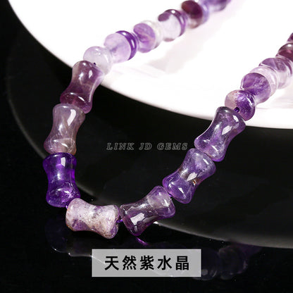 8 * 12Mm natural jade crystal bamboo beads loose beads