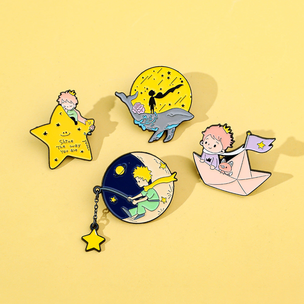 Cartoon Little Prince Metal Pin