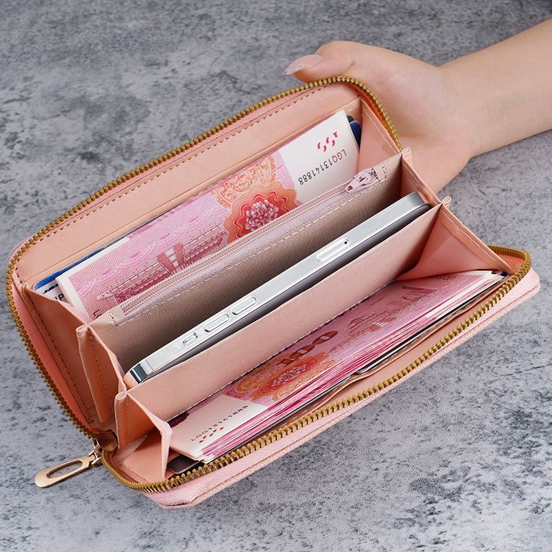 Long zipper multi-function wallet