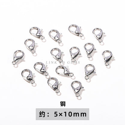 14/18K gold nine-character needle ball needle flower holder copper ring heart shape